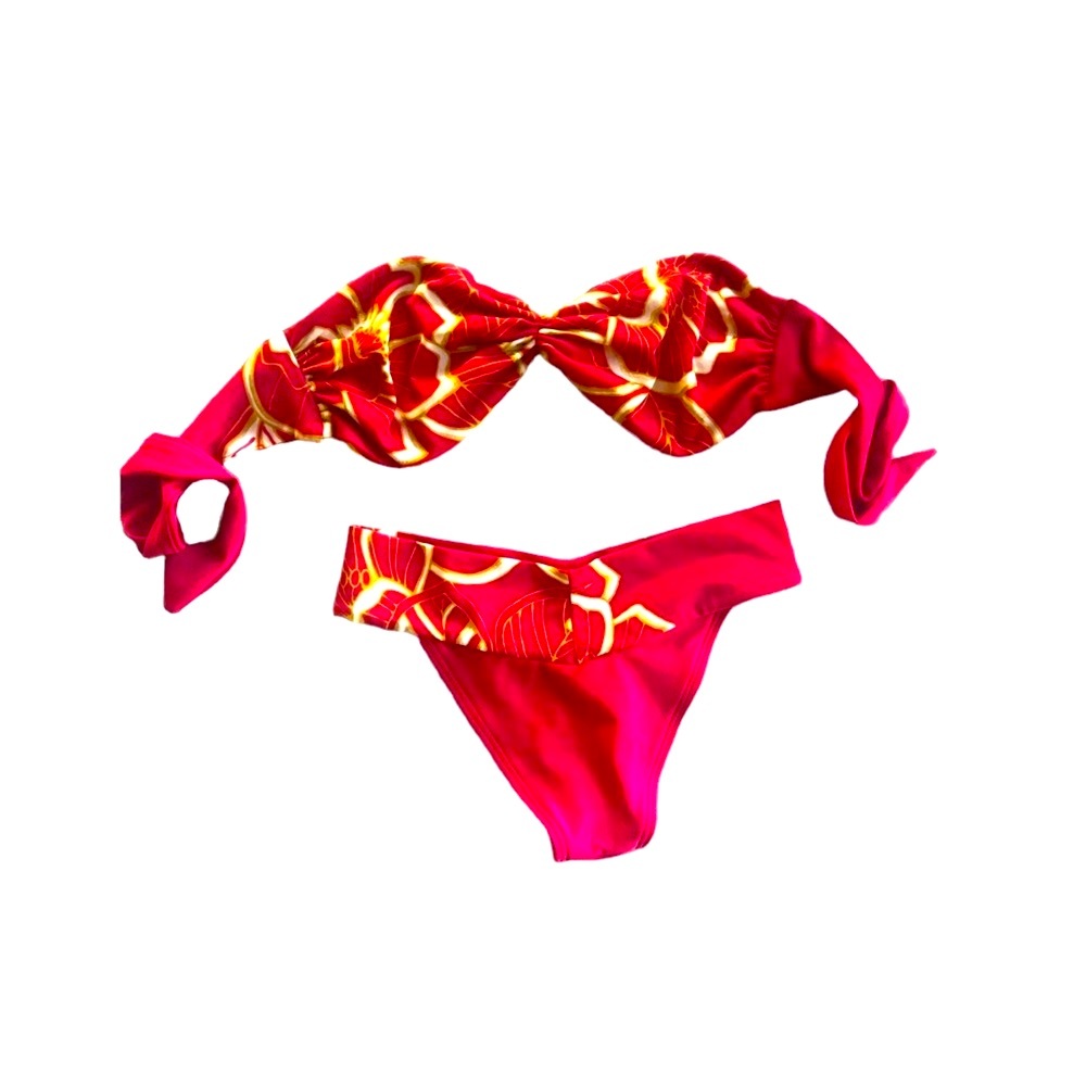 Mermaid Bandeau Bikini Set hand made in Maui